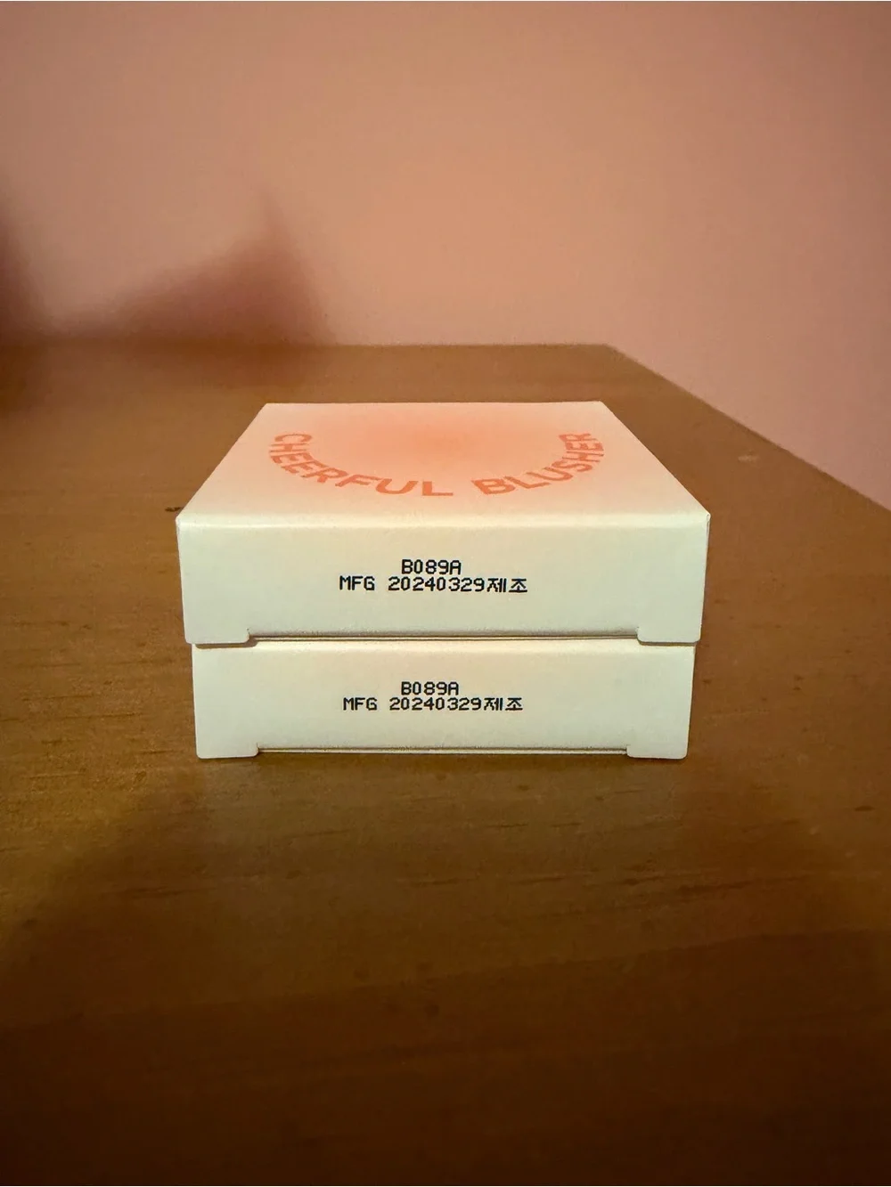 Cheerful Blusher Compact - Peach Pink Duo (2 Count)